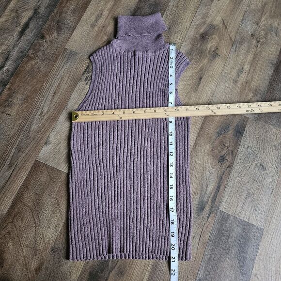 Express Vintage Sleeveless Turtleneck Sweater & Vardigan Set - Fine Ribbed - Sm - Picture 7 of 8